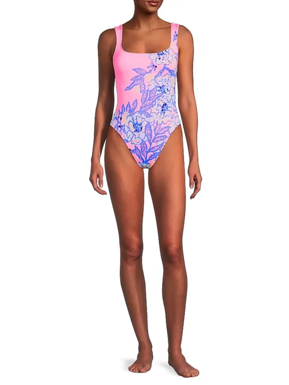 NWT Lilly Pulitzer Cashel One-Piece Swimsuit Sz 10 Totally Koalafied Pink Floral - Picture 4 of 5